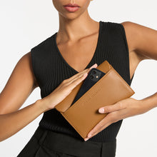 Load image into Gallery viewer, Remnant Large Tan Leather Women&#39;s Wallet - Mandi at Home