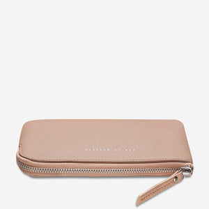 Smoke and Mirrors Dusty Pink Leather Pouch - Mandi at Home