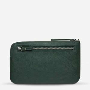 Smoke and Mirrors Teal Leather Pouch - Mandi at Home