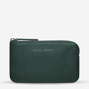 Smoke and Mirrors Teal Leather Pouch - Status Anxiety - Mandi at Home