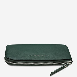 Smoke and Mirrors Teal Leather Pouch - Mandi at Home
