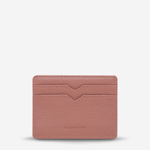 Together For Now Women's Dusty Rose Leather Card Wallet - Mandi at Home