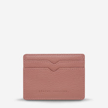 Load image into Gallery viewer, Together For Now Women&#39;s Dusty Rose Leather Card Wallet - Mandi at Home