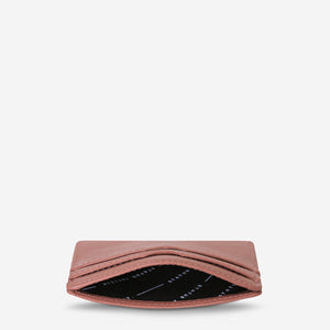 Together For Now Women's Dusty Rose Leather Card Wallet - Mandi at Home