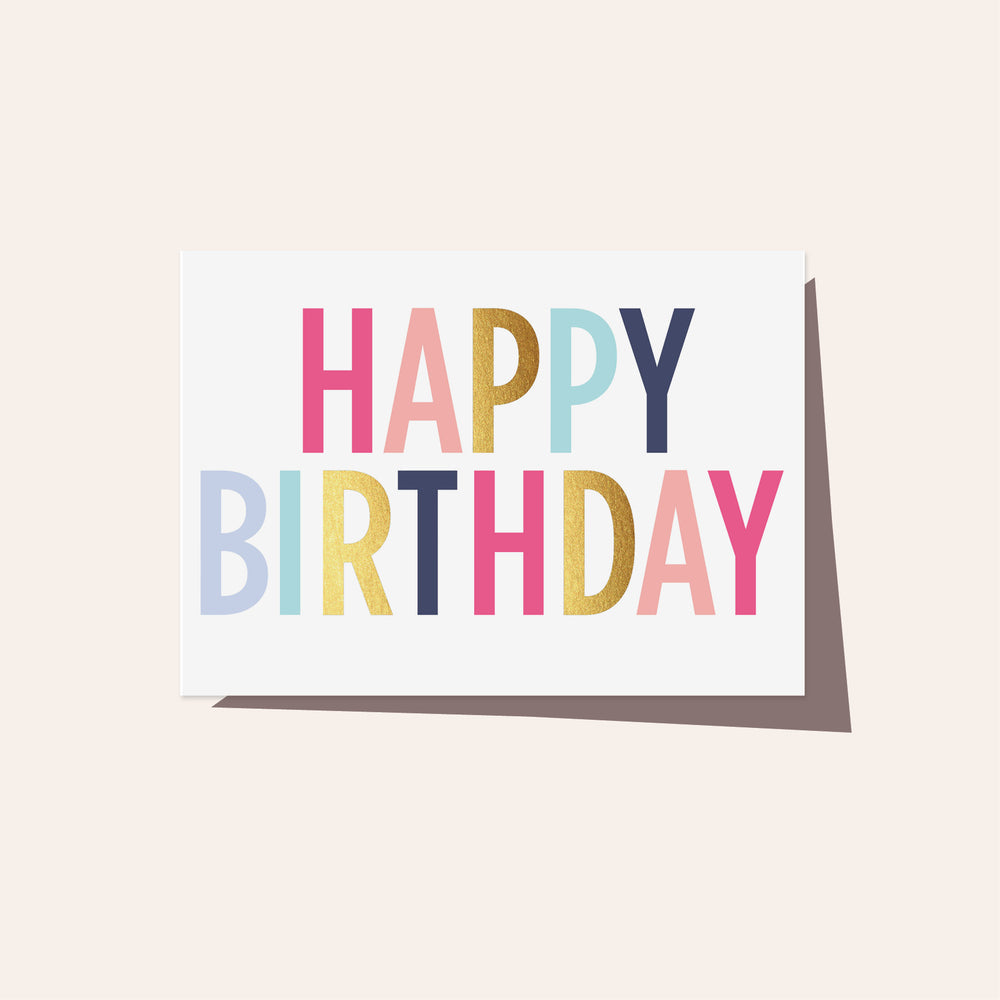 Bright Happy Birthday Card - Elm Paper - Mandy at Home