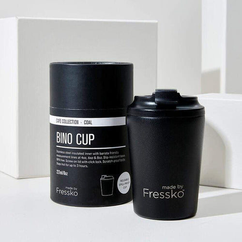 Bino Reusable Coffee Cup 8oz - Coal- Fressko - Mandi at Home