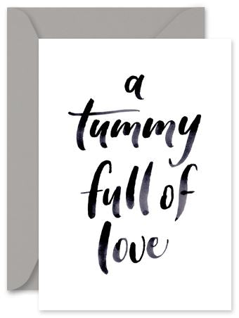 Tummy Full of Love - Little Hoothoot Card - Mandi at Home