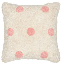 Load image into Gallery viewer, Pink Spot Shag Cushion with Insert - Castle &amp; Things - Mandi at Home