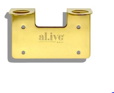 Double Wall Holder - Gold - al.ive body - Mandi at Home