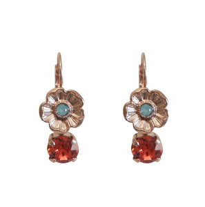 Rose Gold Florentina Earrings - French Attic - Mandi at Home