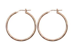 30mm Rose Gold Plated Gypsy Hoop Earrings - Mandi at Home