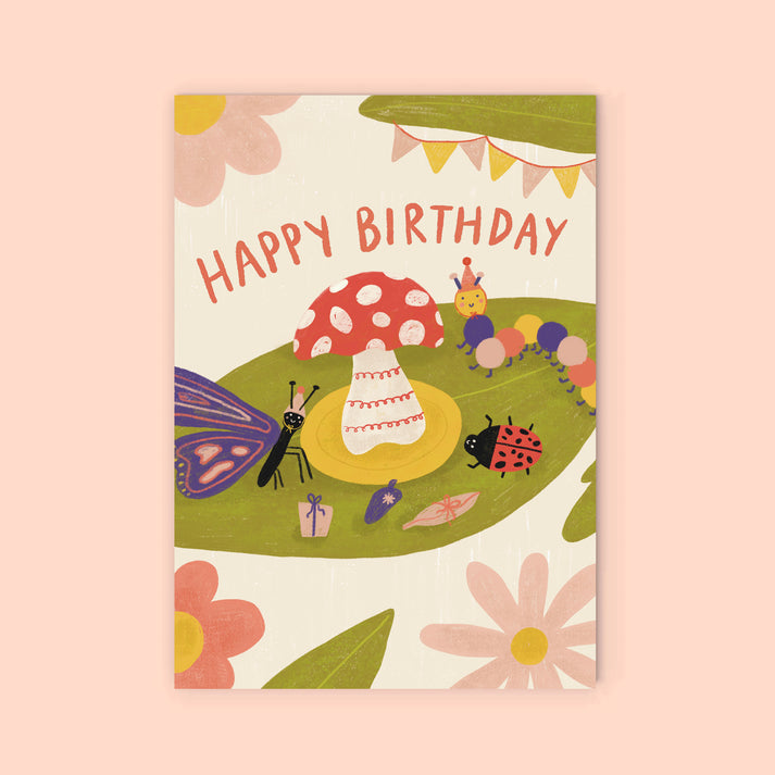 Bug Party Birthday Card - Mandi at Home