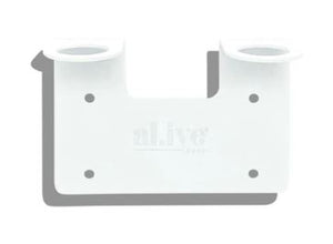 Double Wall Holder - White - al.ive body - Mandi at Home