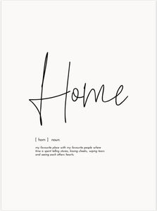 Word Print - Home Wall Print - Mandi at Home