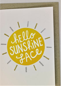 Hello Sunshine Face - Paper Bits and Bobs - Mandi at Home