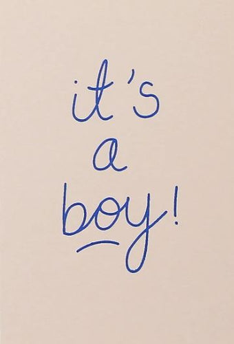 It's a Boy Card - Cobalt On Blush - Mandi at Home
