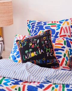 Kip & Co x Ken Done Typography Cushion - One Size - Mandi at Home