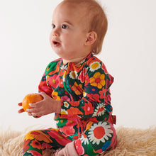 Load image into Gallery viewer, Flower Bed Long Sleeve Zip Organic Baby Romper - Kip &amp; Co - Mandi at Home