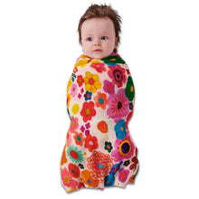Load image into Gallery viewer, Flower Bed Bamboo Baby Swaddle - Mandi at Home