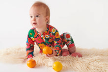 Load image into Gallery viewer, Flower Bed Long Sleeve Zip Organic Baby Romper - Kip &amp; Co - Mandi at Home