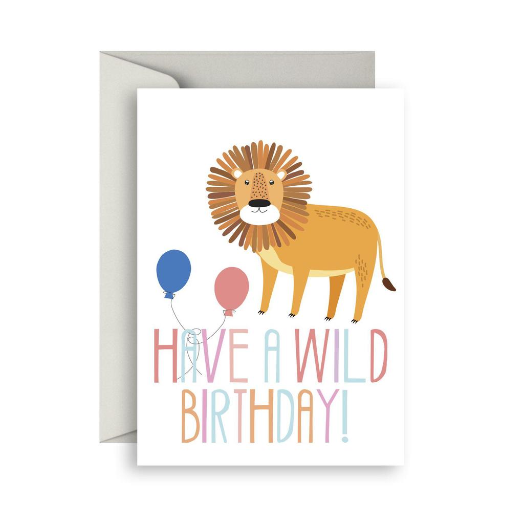 Have a Wild Birthday Greeting Card - sparrow and sprout - Mandi at Home