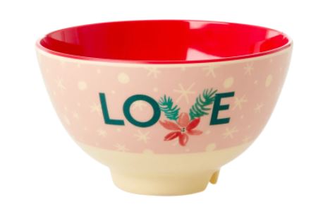 RICE - Melamine Small Bowl with Love Print - Mandi at Home