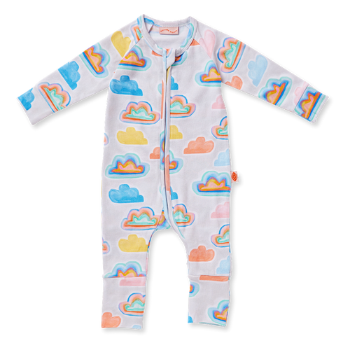 Cloudy Day Long Sleeve Zip Suit - Halcyon Nights - Mandi at Home