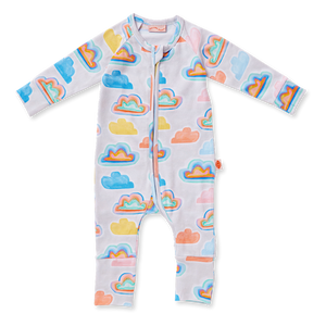 Cloudy Day Long Sleeve Zip Suit - Halcyon Nights - Mandi at Home