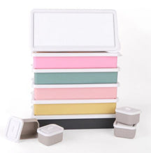 Load image into Gallery viewer, Lunch Box - Pink Base White Lid - Love Mae - Mandi at Home