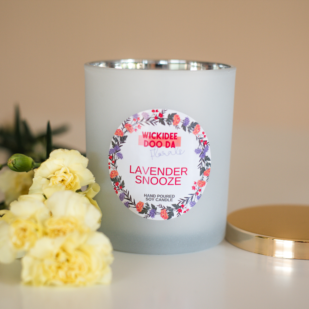 Lavender Snooze Soy Candle - Large - Wickidee Doo Da - Mandi at Home