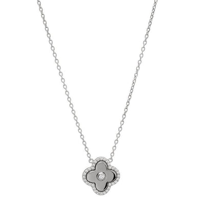 Flower Silver Necklace - Mandi at Home