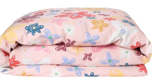 Pansy Cotton Quilt Cover - Single - Mandi at Home