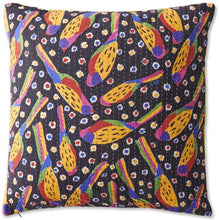 Load image into Gallery viewer, Ken Done Parrot Party Kantha Cushion - Kip &amp; Co - Mandi at Home