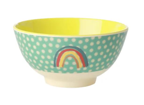 RICE - Melamine Small Bowl with Rainbow Print - Mandi at Home