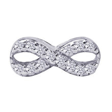 Load image into Gallery viewer, Sterling Silver Infinity CZ Stud Earrings - Mandi at Home