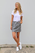 Load image into Gallery viewer, Frayed Stripe Cotton Skirty - Leopard French Grey - Mandi at Home