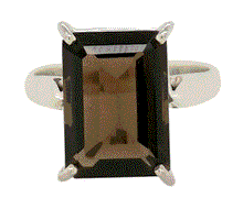 Load image into Gallery viewer, Vintage Sterling Silver and Smoky Quartz Vintage Cocktail Ring - Mandi at Home