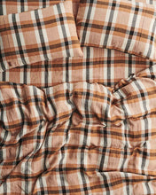 Load image into Gallery viewer, Coffee and Cream Tartan Linen Pillowcases - 2P King Set - Mandi at Home