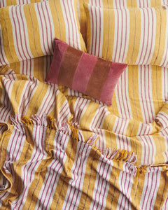 Sweet Stripe Woven Linen Pillowcases - 2P Std Set - Mandi at Home