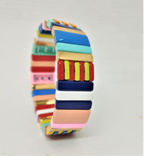 Load image into Gallery viewer, Enamel Rainbow Tile Bead Bracelet - Large - A Fox Called Wilson - Mandi at Home