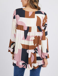 Elm Abstraction Blouse - Mandi at Home