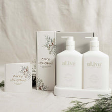 Load image into Gallery viewer, Wash and Lotion Duo + Tray - Mango &amp; Lychee - al.ive body - Mandi at Home