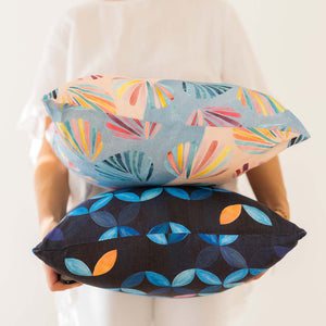Gelato Shell Linen Cushion with Insert - Mandi at Home