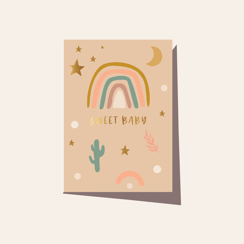 Sweet Baby Boho Card - Elm Paper - Mandi at Home