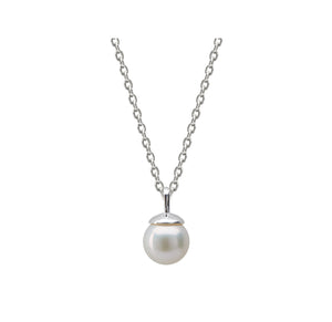 Sterling Silver Desert Flower Pearl Necklace - Mandi at Home