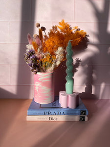 Marbled Round Vase - Pink Dreams - Kassy King - Mandi at Home