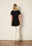 The Staple Deep Relaxed Tee - Black - The Others - Mandi at Home