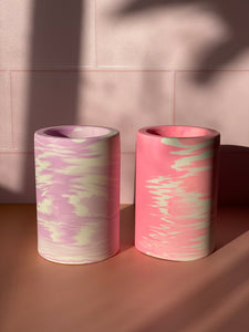 Marbled Round Vase - Pink Dreams - Kassy King - Mandi at Home