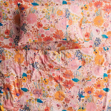 Load image into Gallery viewer, Field Of Dreams Pinky Flannelette Fitted Sheet - Kip &amp; Co - Mandi at Home