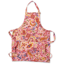 Load image into Gallery viewer, Paisley Colourful Linen Apron - Mandi at Home